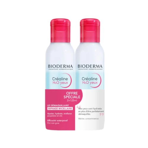BIODERMA CREALINE H2O YEUX Démaquillant Biphase Micellaire -