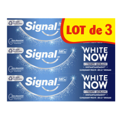 SIGNAL WHITE NOW + 1 Teinte de Blanc Dentifrice - Lot de 3 X