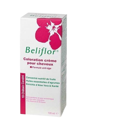 BELIFLOR COLORATION CREME CHEVEUX N°19 Chatain Cendré - 135 ml