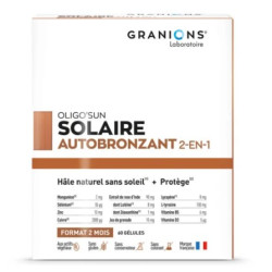 GRANIONS SOLAIRE Autobronzant 2 en 1 - 60 Gélules