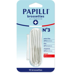 PAPILLI BROSSETTE INTERDENTAIRE N°3 - 10 Brossettes