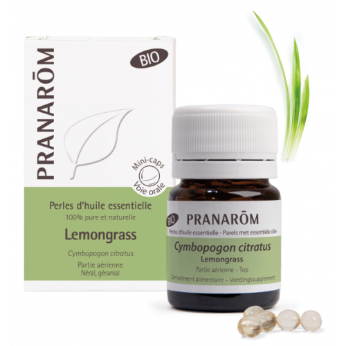 PRANARÔM PERLES D'HUILE ESSENTIELLE Lemongrass - 60 Perles