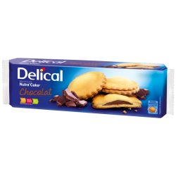 DELICAL Nutra'Cake Biscuit Chocolat 3 Sachets de 9 Biscuits - 405 g