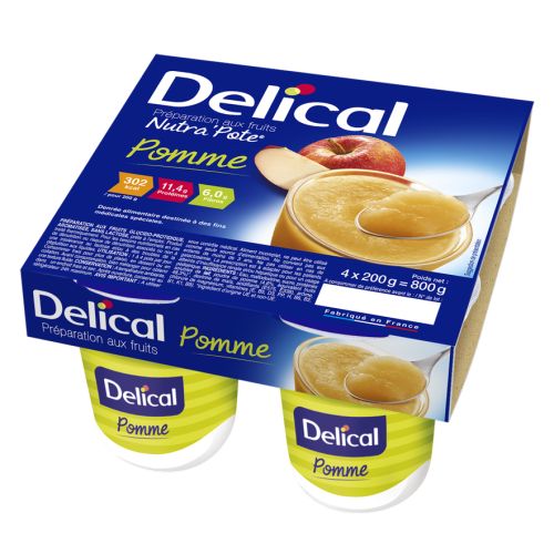 DELICAL NUTRA'POTE Pomme - 4x200g