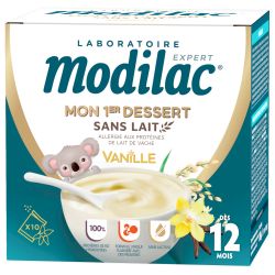 MODILAC MON 1er DESSERT SANS LAIT Vanille dès 12 Mois - 186g