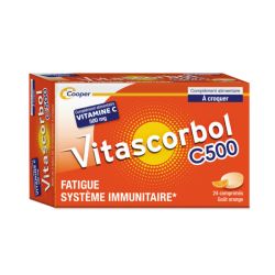 VITASCORBOL C500 Vitamine C 500mg - 24 Comprimés à croquer