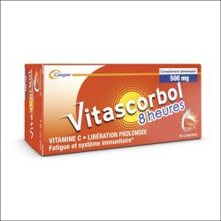 VITASCORBOL 8 Heures Vitamine C Libération Prolongée 500mg - 30 Comprimés