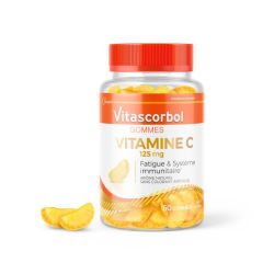 VITASCORBOL Complément Alimentaire Vitamine C - 60 Gommes Goût Citron