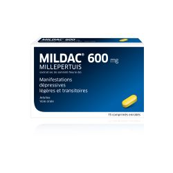 MILDAC 600mg Millepertuis - 15 comprimés