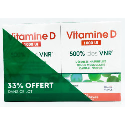 VITAVEA Vitamine D 1000 UI - Lot de 2x90 Comprimés
