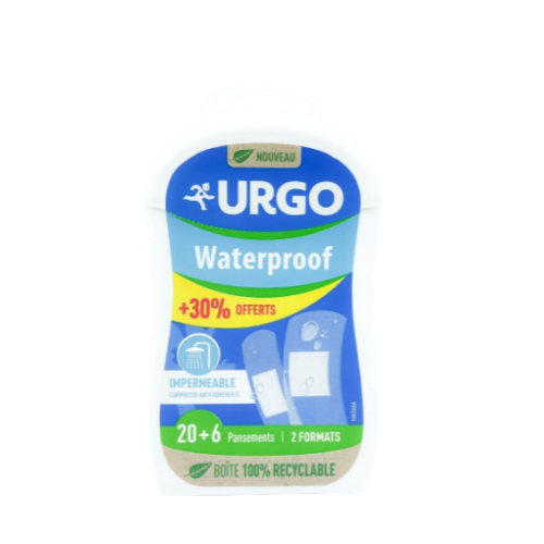 URGO WATERPROOF 2 Formats - 20+6 Pansements