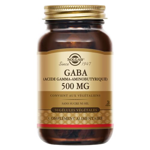 SOLGAR GABA 500mg - 50 Gélules Végétales