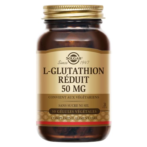 SOLGAR L-GLUTATHION 50mg - 30 Gélules Végétales