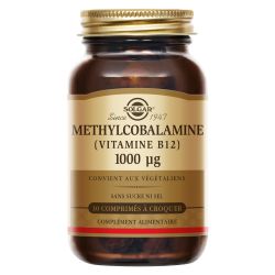 SOLGAR VITAMINE B12 1000mcg Méthylcobalamine - 30 Comprimés
