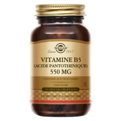 SOLGAR VITAMIN B5 Pantothenic Acid 550mg - 50 Capsules