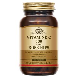 SOLGAR VITAMIN C 500 with Rose Hips 100 Tablets