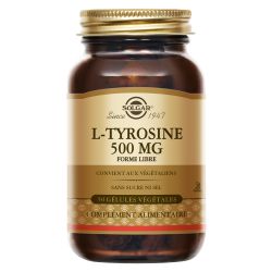 SOLGAR L-TYROSINE 500mg - 50 Gélules Végétales