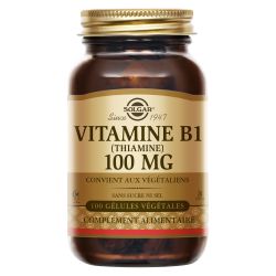 SOLGAR VITAMINE B1 (THIAMINE) 100mg - 100 Gélules Végétales