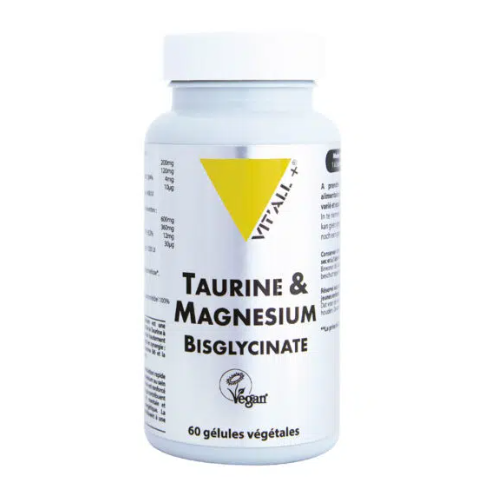 VITALL+ TAURINE & MAGNESIUM Bisglycinate - 60 gélules Végétales