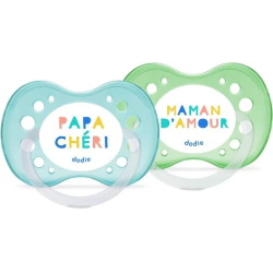 DODIE ANATOMIC SOother A44 +18 Months Silicone Fan - 2 Soothers