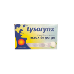 LYSORYNX Maux de Gorge Menthe Sans Sucre - 36 Comprimés