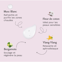 MUSC INTIME L'IRRÉSISTIBLE Gel parfumant Musc Blanc - 30ml