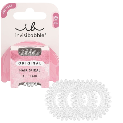 INVISIBOBBLE ORIGINAL Crystal Clear - Set of 3 Rubber Bands