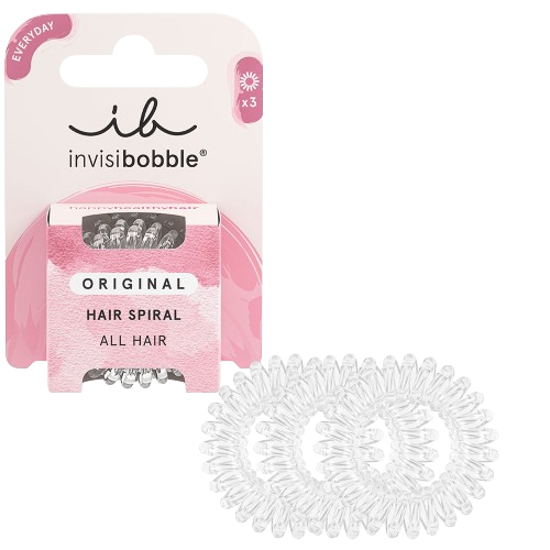 INVISIBOBBLE ORIGINAL Crystal Clear - Set of 3 Rubber Bands