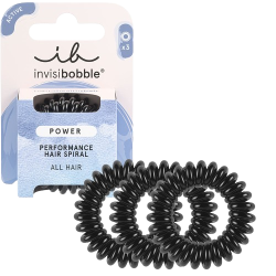 INVISIBOBBLE POWER ACTIVE True Black - Set of 3 Scrunchies