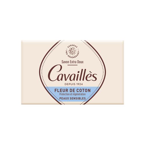 CAVAILLÈS SAVON EXTRA DOUX Fleur de Coton Peaux Sensibles 150g