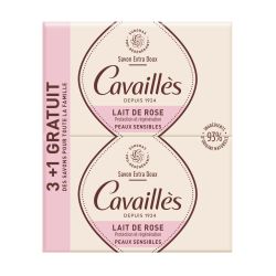 EXTRA SOAP Rose Milk 250 g - Set of 3 + 1 Free - ROGÉ CAVAILLÈS