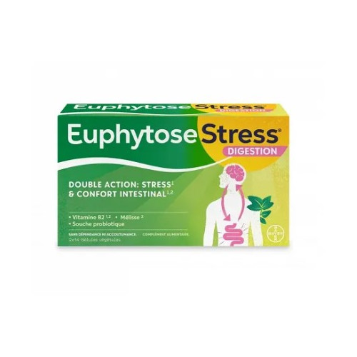 EUPHYTOSE STRESS Digestion - 2x14 Gélules Végétales