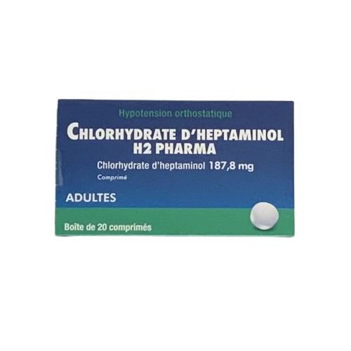 CHLORYDRATE D'HEPTAMINOL 187,8 mg - 20 comprimés