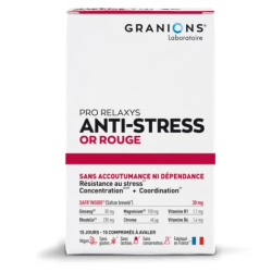 GRANIONS ANTI STRESS OR ROUGE - 15 comprimés