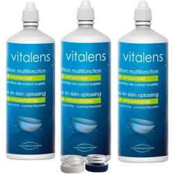 VITALENS SOLUTION LENTILLES Super Hydratant - 3x360ml