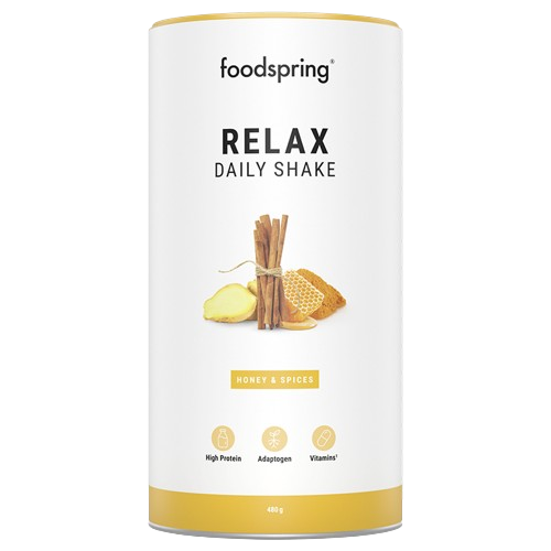 FOODSPRING RELAX DAILY SHAKE Miel et Epices - 480g