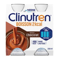 CLINUTREN® BOISSON 2KCAL Chocolat - 4 Bouteilles de 200ml