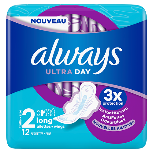 ALWAYS ULTRA Long (Size 2) Towels - 12 Towels