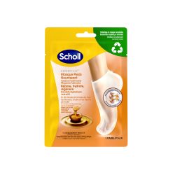 SCHOLL NOURISHING FOOT MASK with Manuka Honey and Shea Butter - 1 Pair