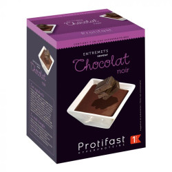 PROTIFAST ENTREMETS Chocolat Noir - 7 Sachets