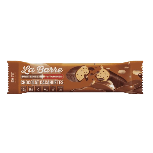EAFIT LA BARRE PROTÉINES+VITAMINES Chocolat Cacahuètes - 49g
