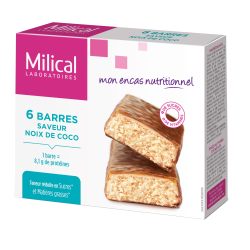 MILICAL Coconut High Protein Bars - 6 Bars