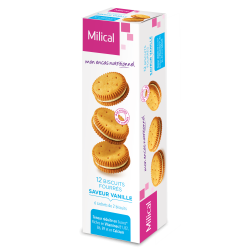 MILICAL BISCUITS Fourrés à la Vanille - 12 Biscuits