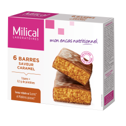 MILICAL BARRE MINCEUR Caramel - 6 Barres