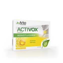 ACTIVOX Miel Citron Sans Sucre - 24 pastilles