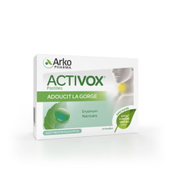ACTIVOX Menthe Eucalyptus Sans Sucre - 24 pastilles