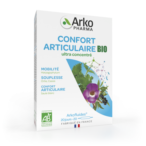 ARKOFLUIDES Articulations Harpagophytum Ortie BIO - 20 Ampoules