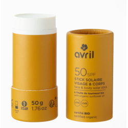 AVRIL Stick Solaire VISAGE & CORPS BIO - SPF50 50g