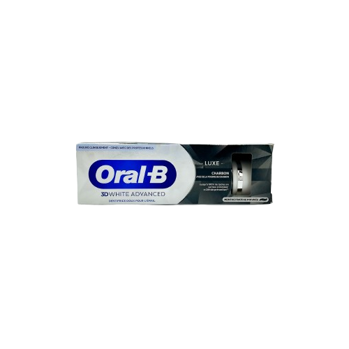 ORAL-B 3D DENTIFRICE WHITE ADVANCED CHARBON - 75ml