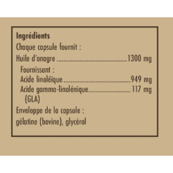 SOLGAR HUILE D'ONAGRE 1300 mg - 60 Gélules